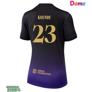 Barcelona Jules Kounde #23 Replika Udebanetrøje Dame 2026-27 Kortærmet
